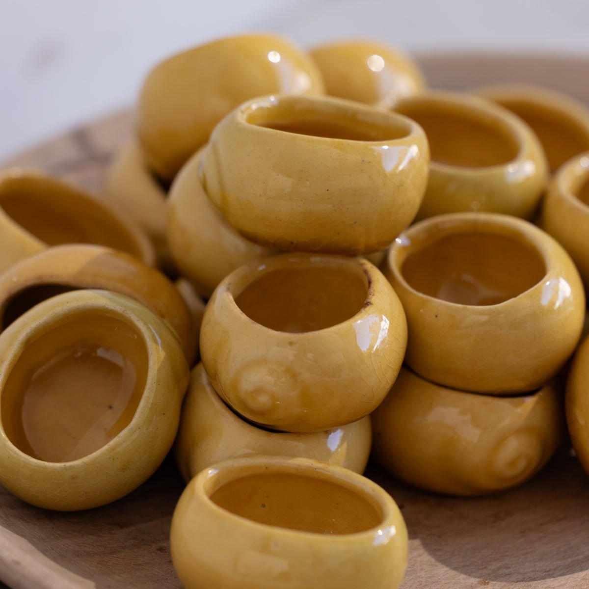 Ochre Escargot Pot Set of 8 - elsie green - the french kitchen