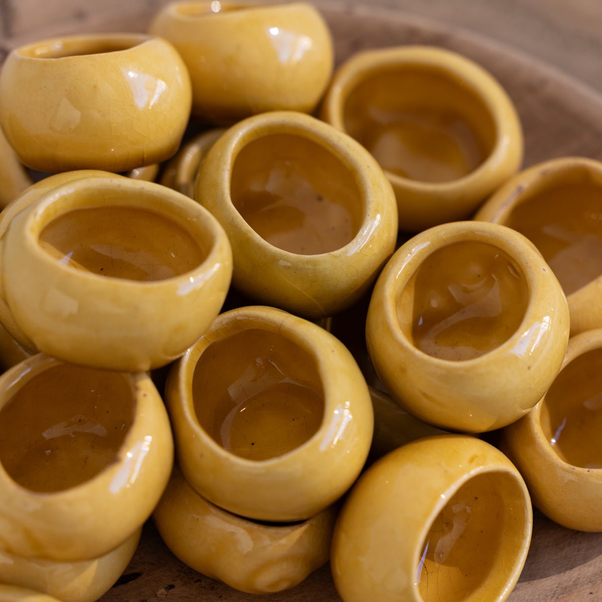 Ochre Escargot Pot Set of 8 - elsie green - the french kitchen