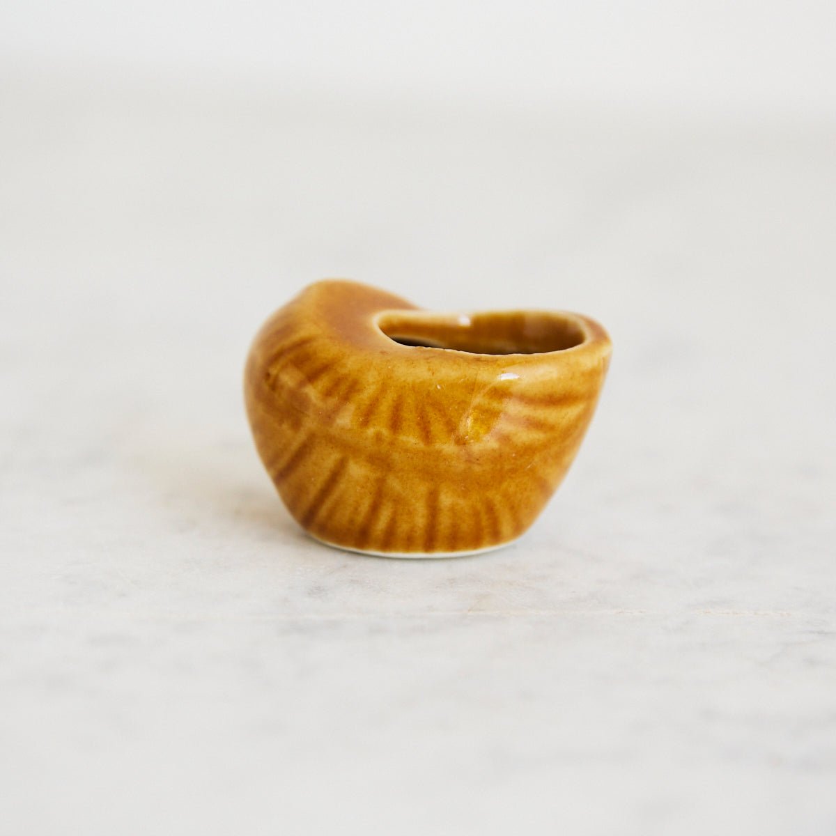 Ochre Stoneware Escargot Pot Set Of 7 - elsie green - French Kitchen