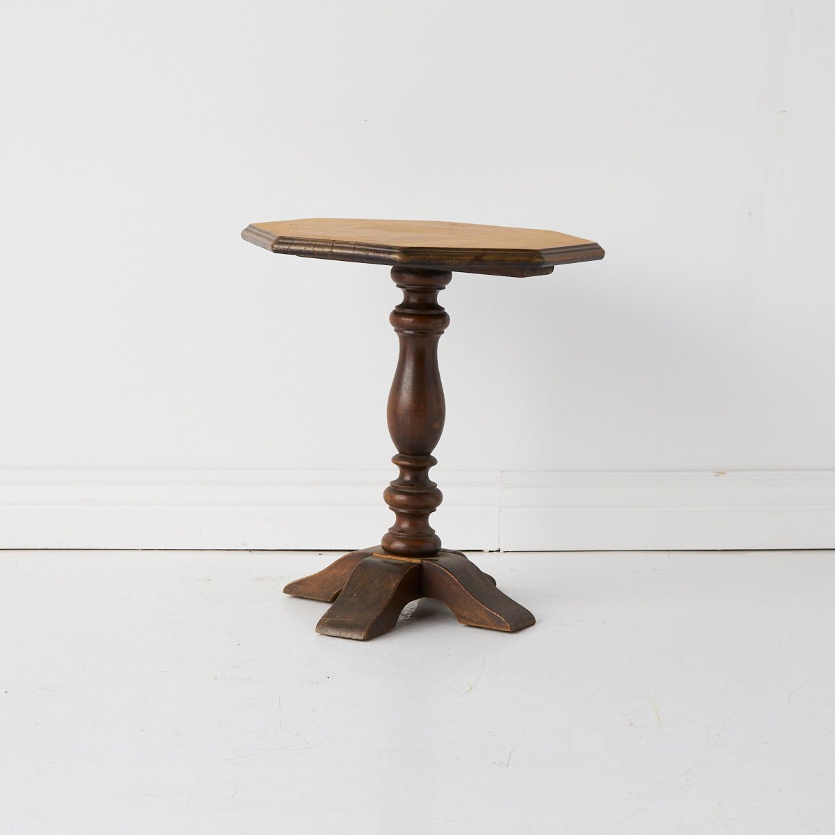 Octagonal Pedestal Side Table - elsie green - furniture