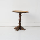 Octagonal Pedestal Side Table - elsie green - furniture