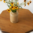 Octagonal Pedestal Side Table - elsie green - furniture