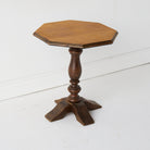 Octagonal Pedestal Side Table - elsie green - furniture