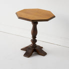 Octagonal Pedestal Side Table - elsie green - furniture