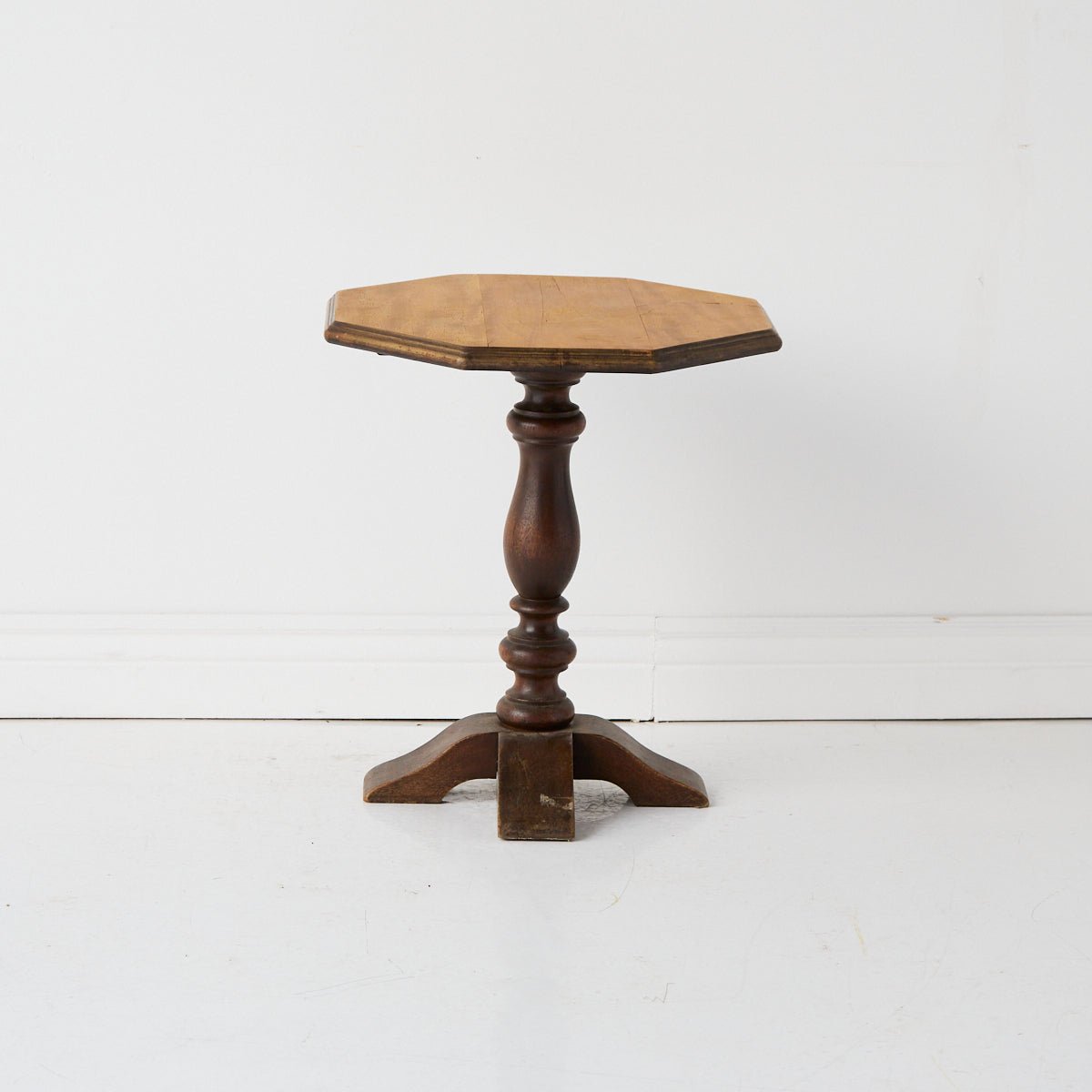 Octagonal Pedestal Side Table - elsie green - furniture