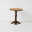 Octagonal Pedestal Side Table - elsie green - furniture