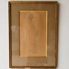 Oncle Georges Pencil Drawing - elsie green - art