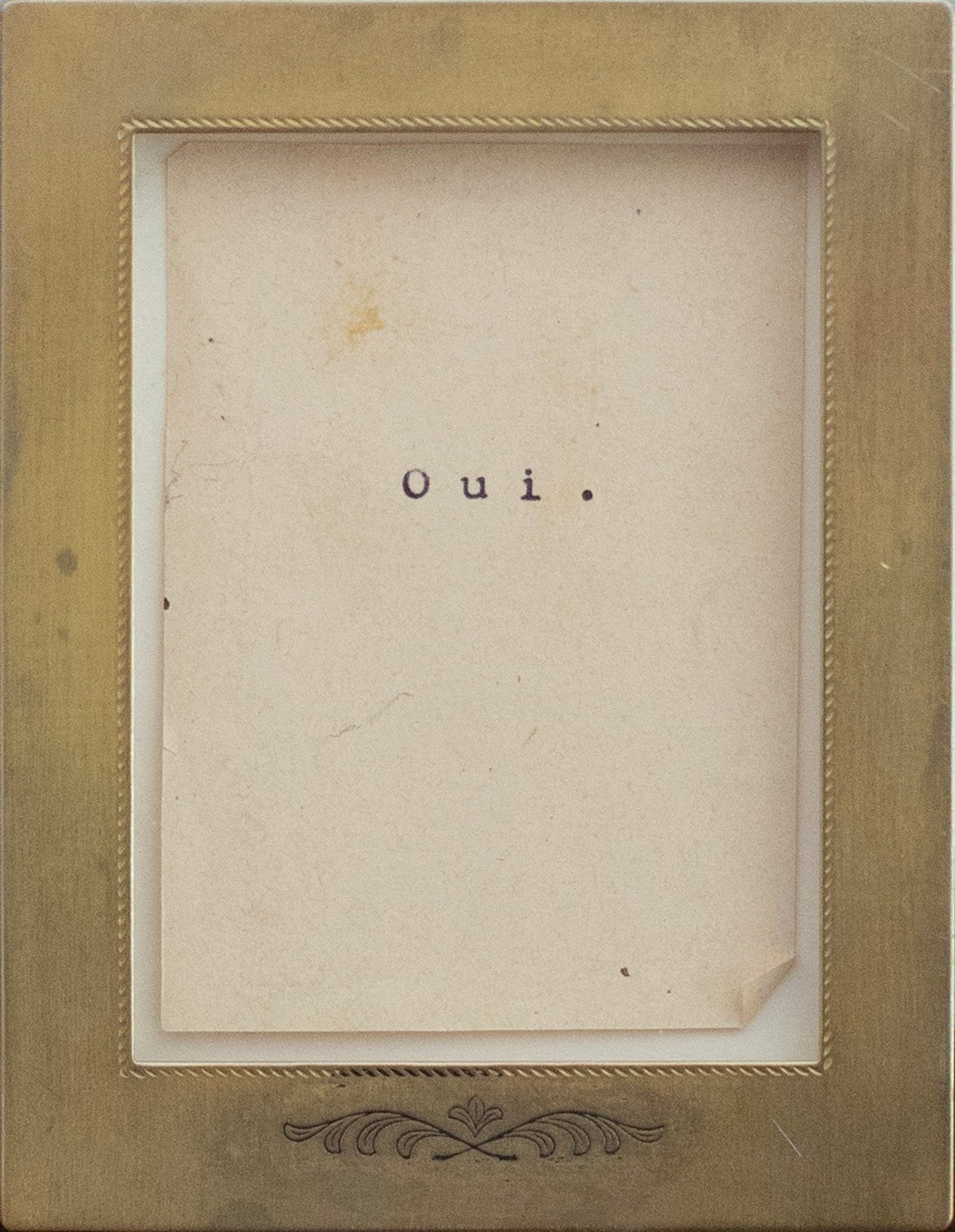One Word Poems Series | Oui. | Jefferson Hayman - elsie green - art