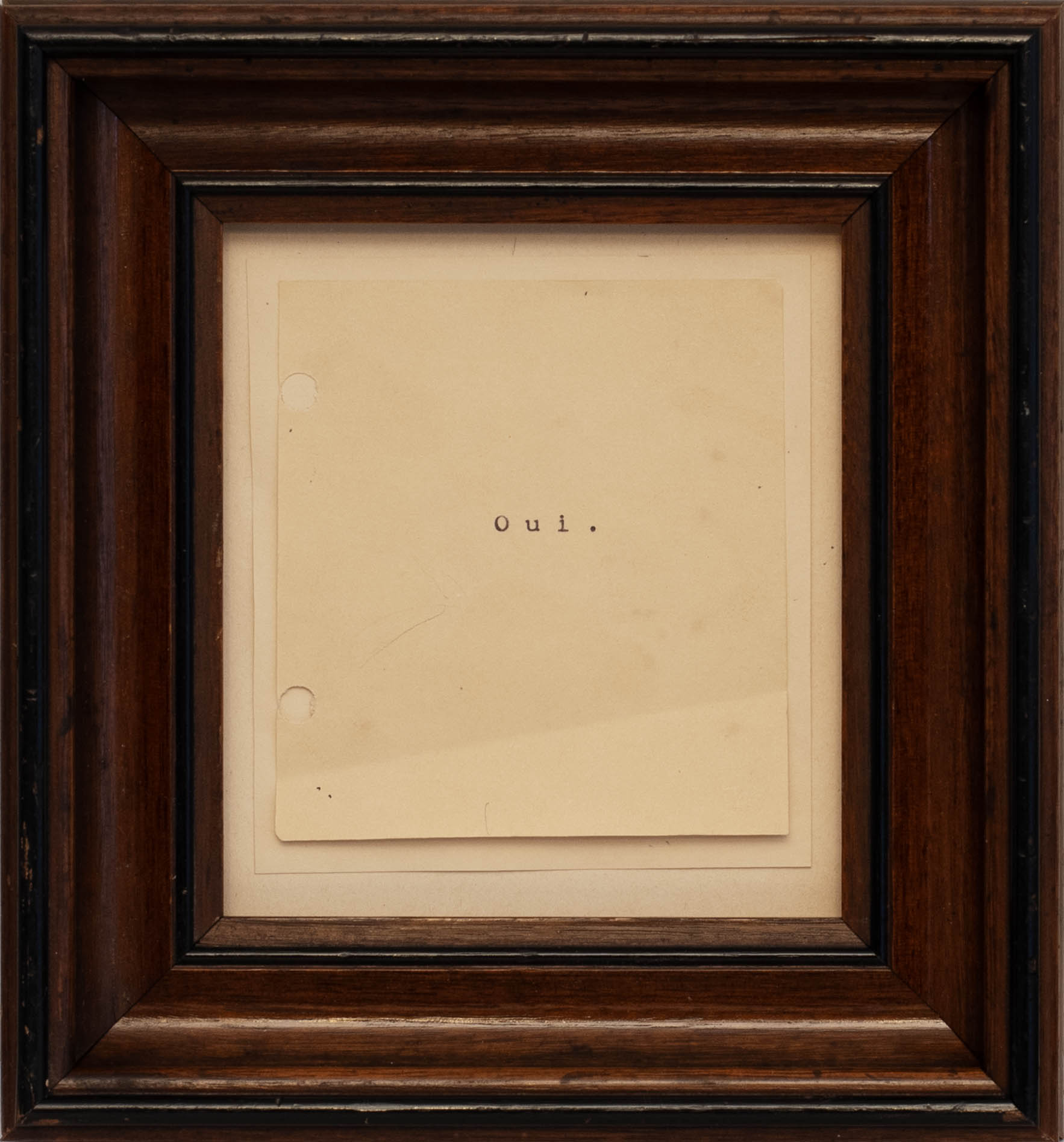 One Word Poems Series | Oui. | Jefferson Hayman - elsie green - art