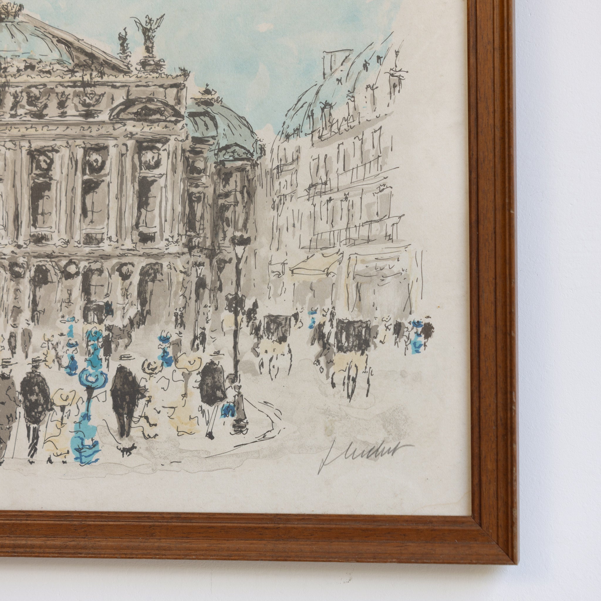 Opera Garnier Watercolor Painting - elsie green - art