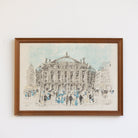 Opera Garnier Watercolor Painting - elsie green - art