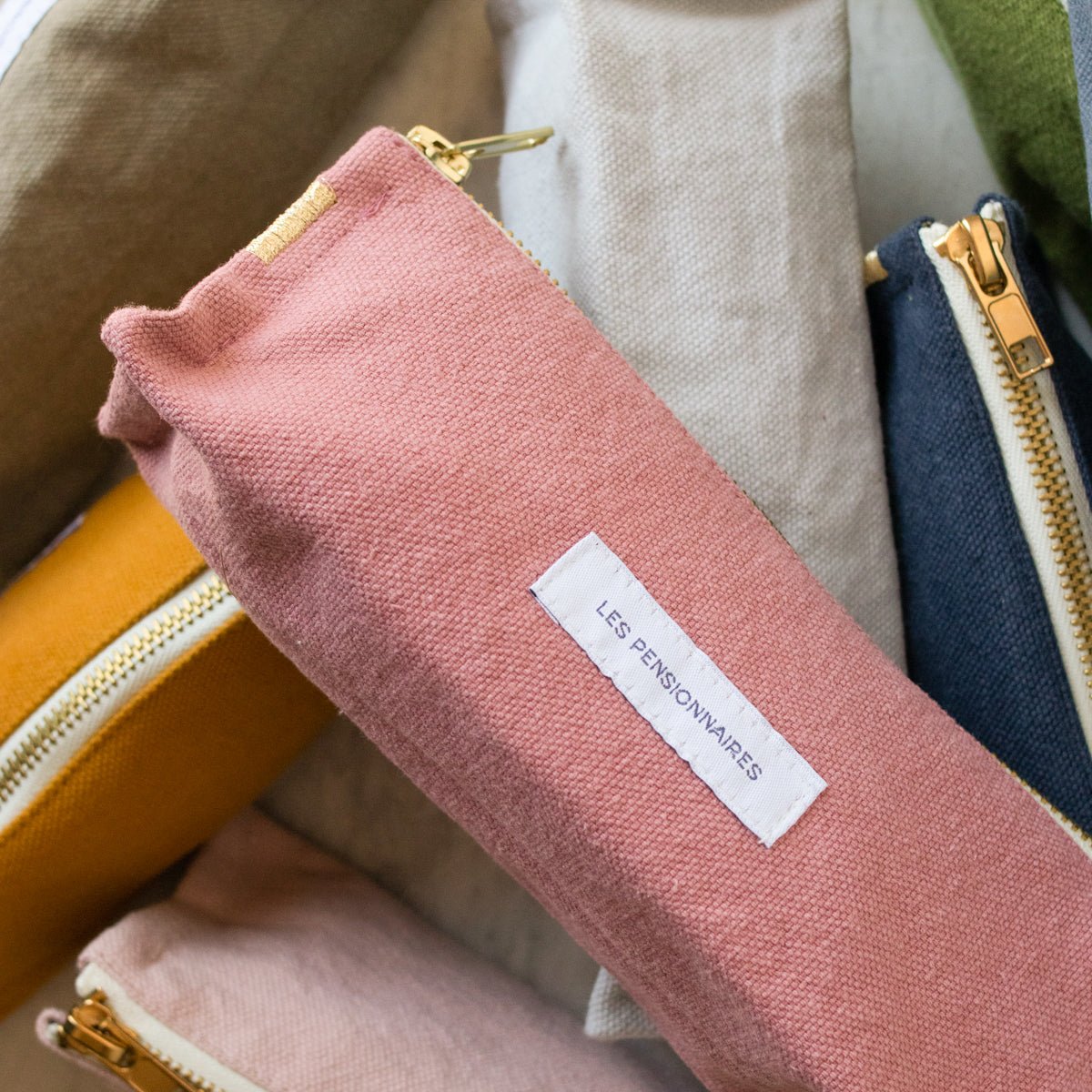 Organic Cotton Pencil Case - elsie green - Textiles