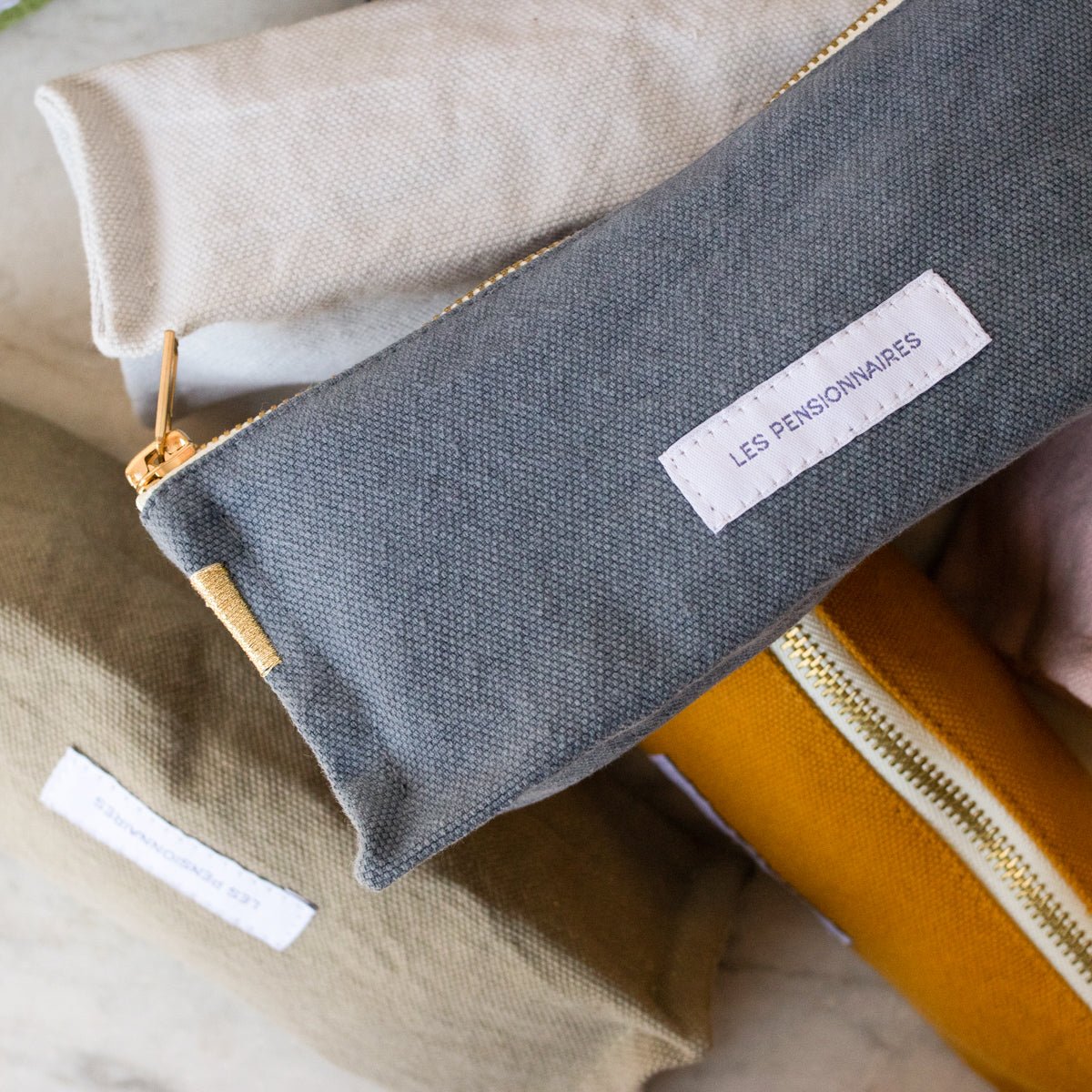 Organic Cotton Pencil Case - elsie green - Textiles
