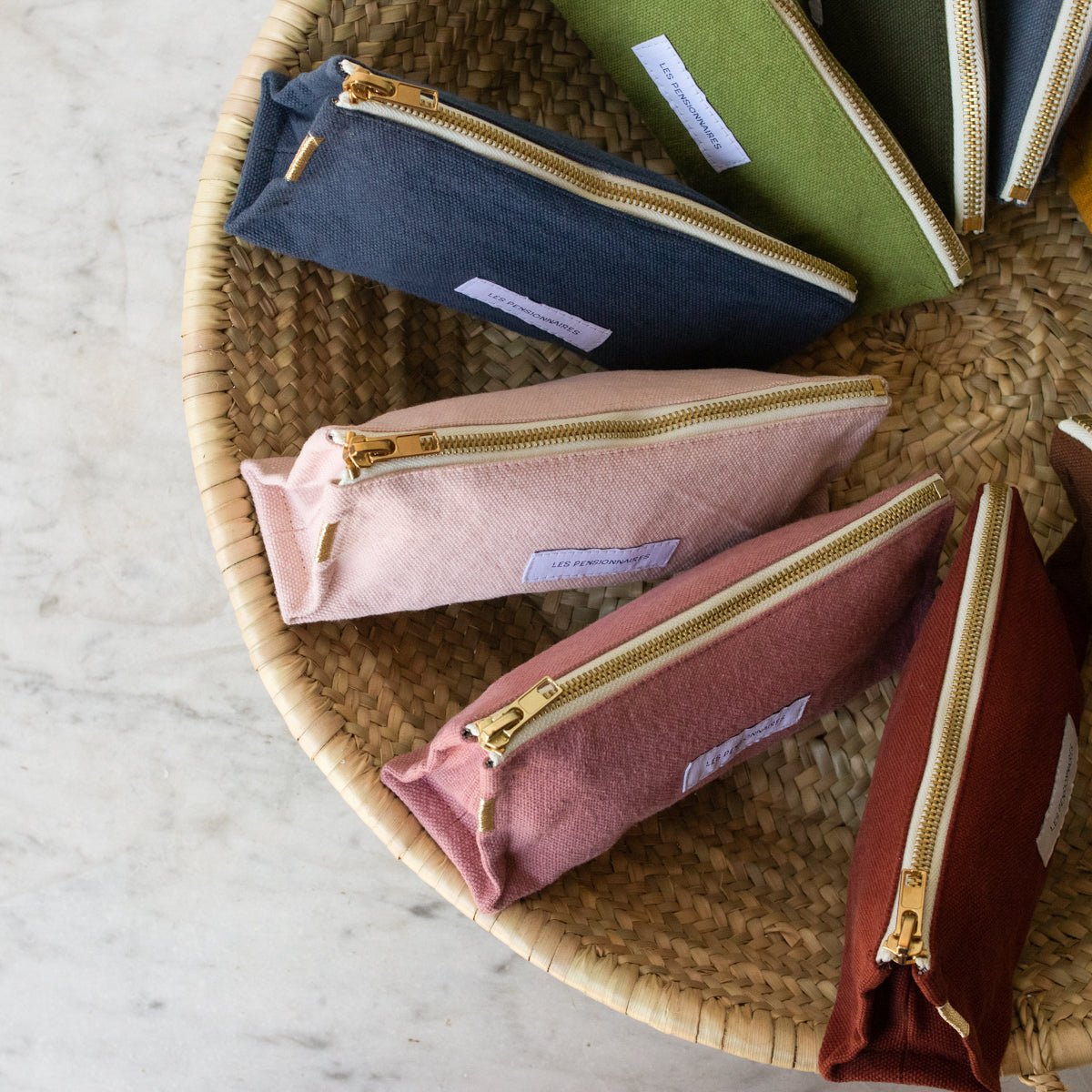 Organic Cotton Pencil Case - elsie green - Textiles