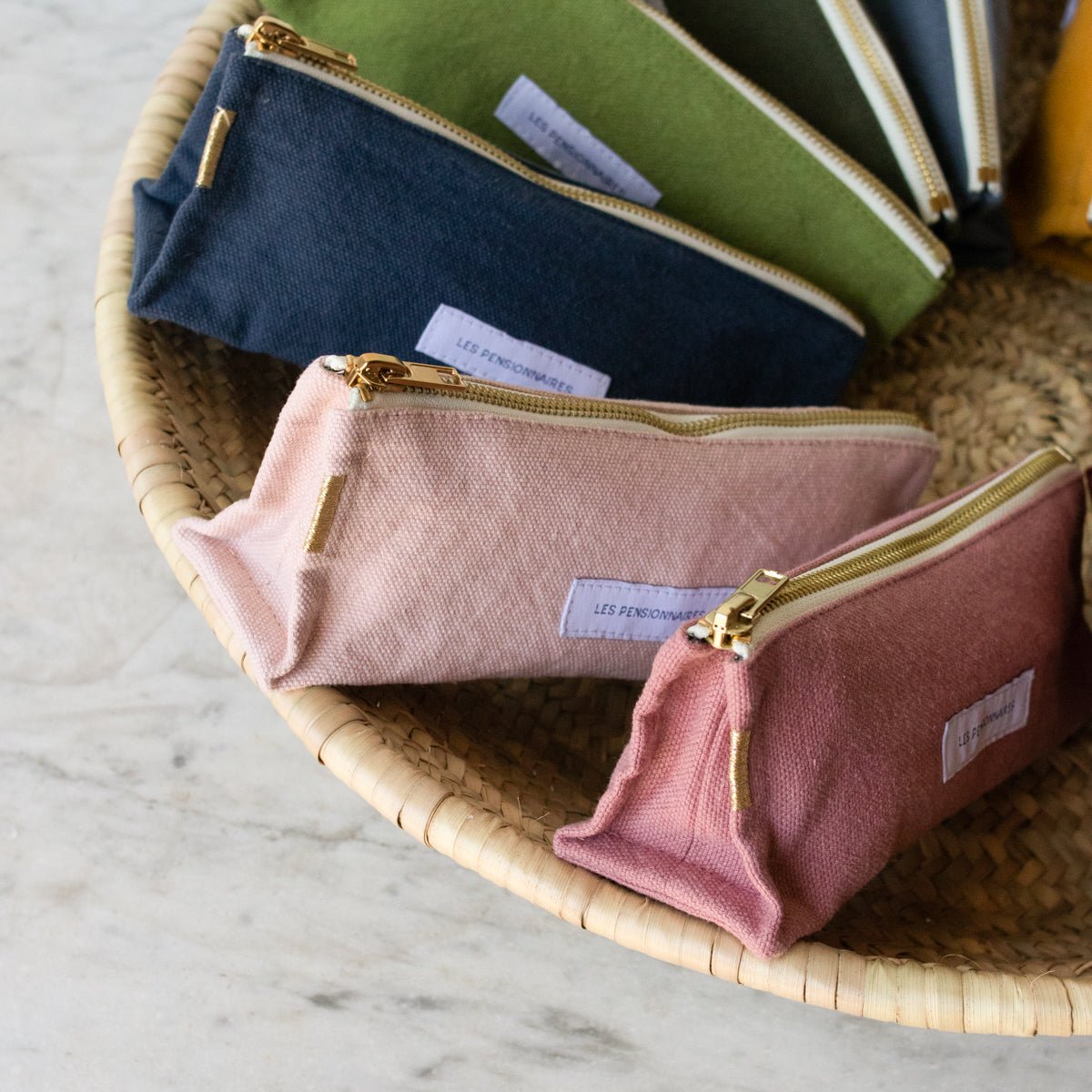 Organic Cotton Pencil Case - elsie green - Textiles