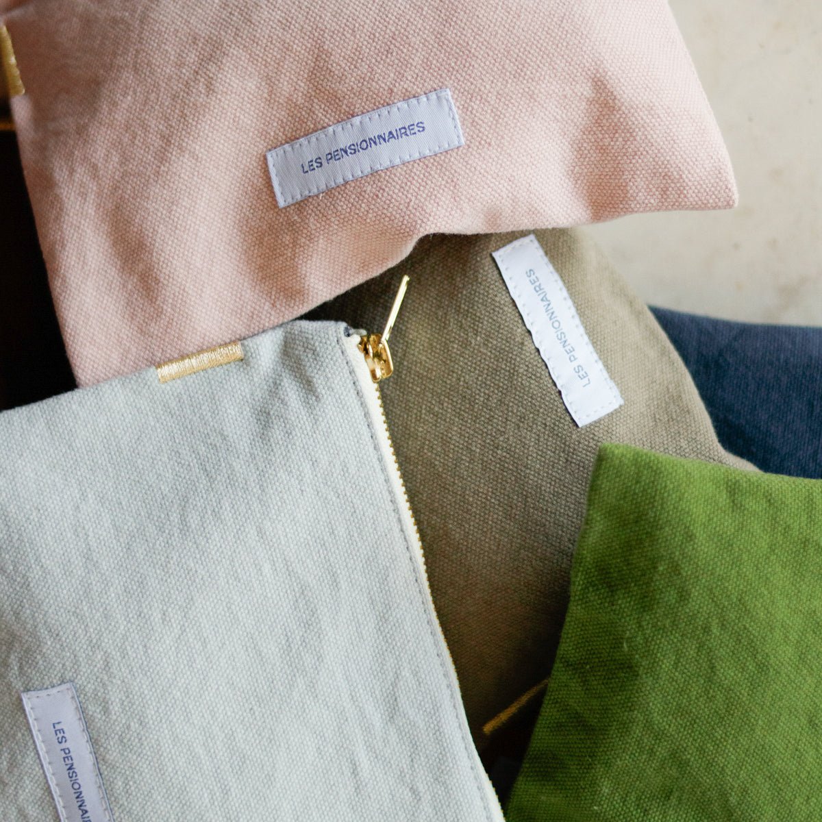 Organic Cotton Small Pouch - elsie green - Decor