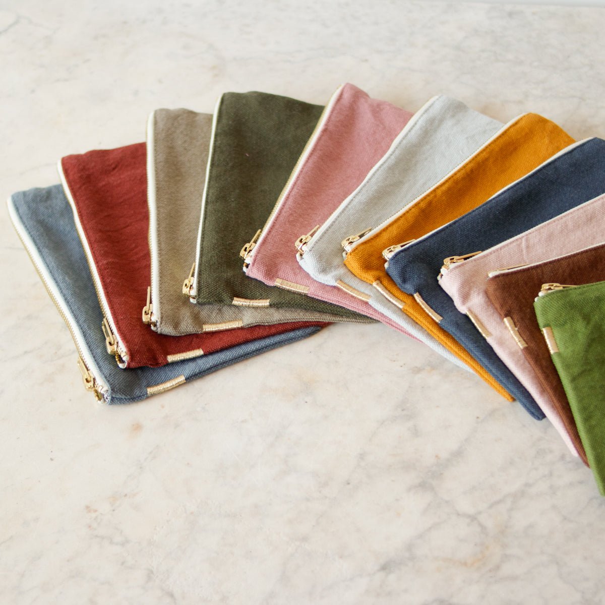 Organic Cotton Small Pouch - elsie green - Decor