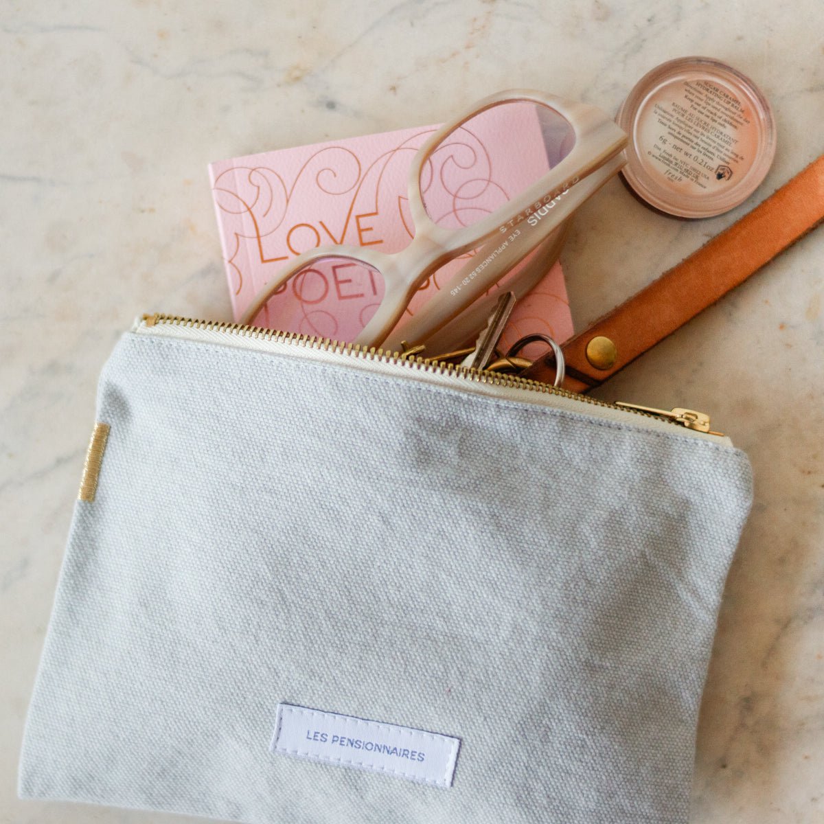 Organic Cotton Small Pouch - elsie green - Decor