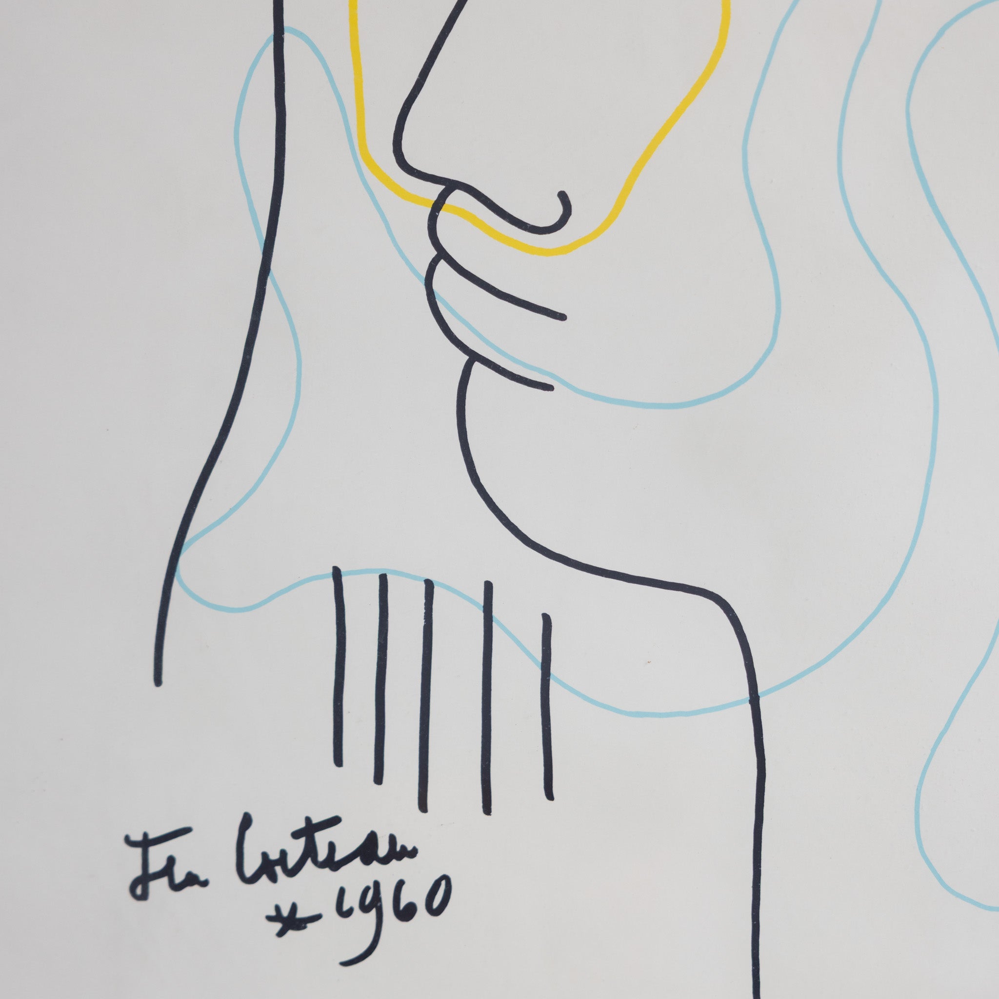 Orpheus with a Lyre Print | Jean Cocteau - elsie green - art