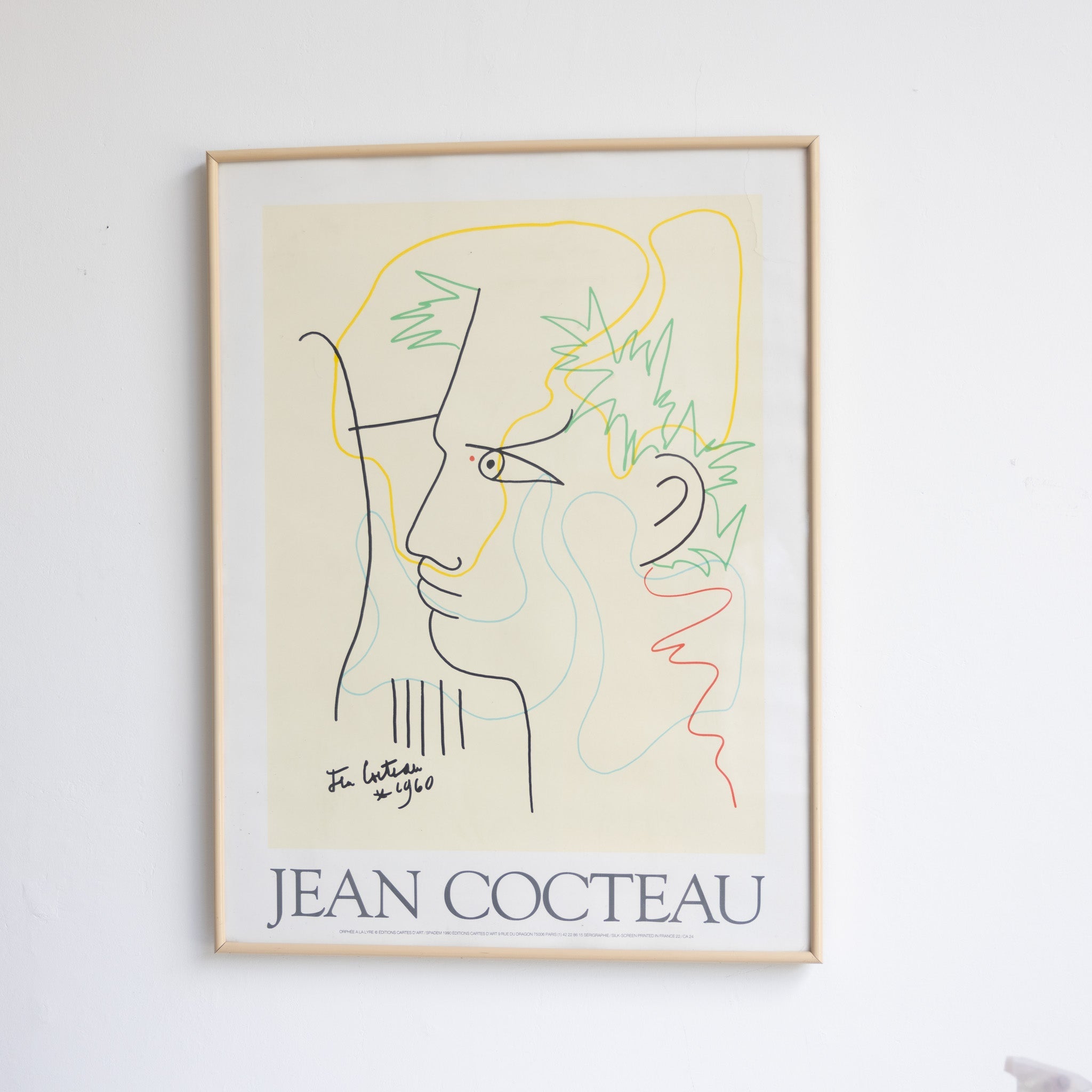 Orpheus with a Lyre Print | Jean Cocteau - elsie green - art