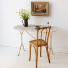 Oval Marble Bistro Table - elsie green - furniture