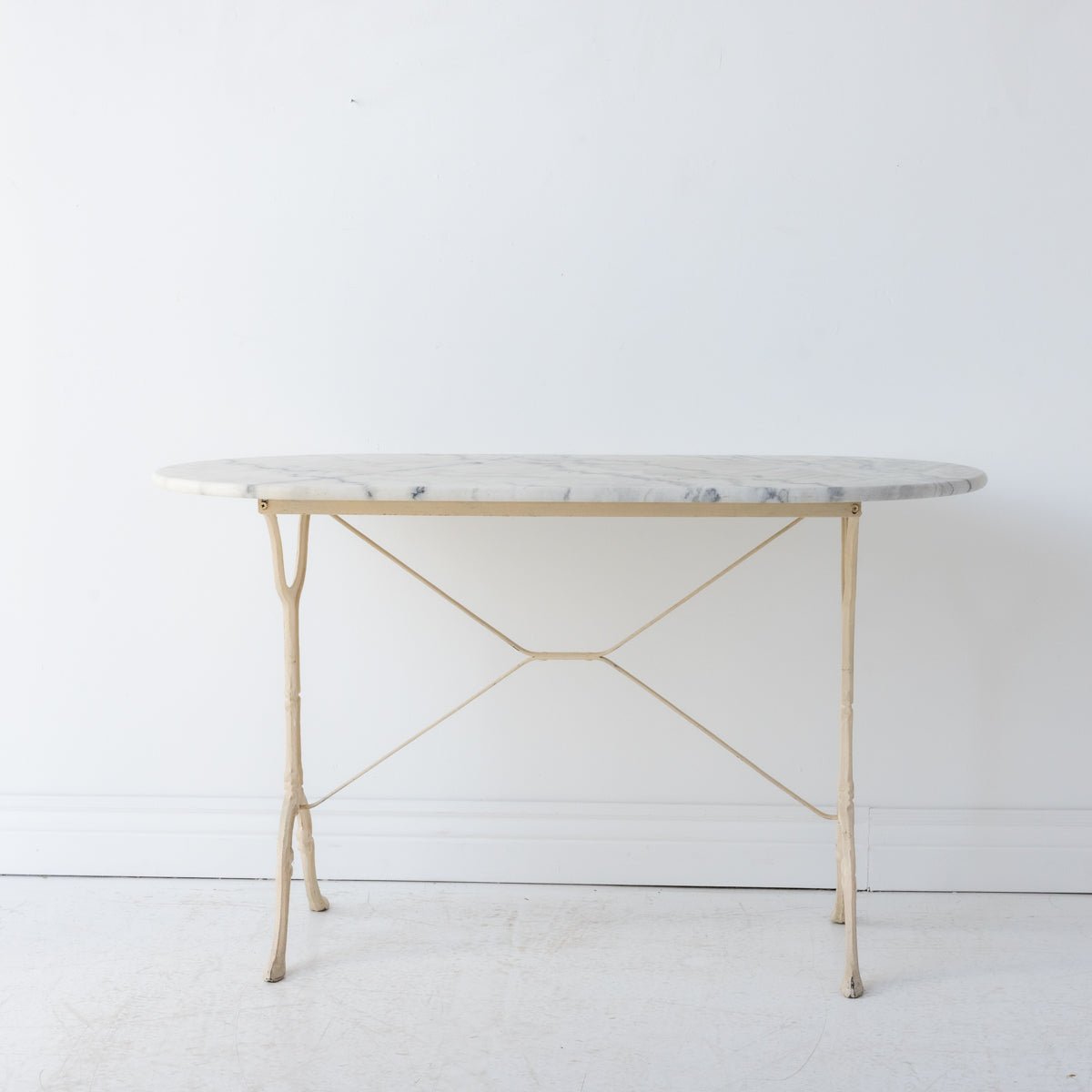 Oval Marble Bistro Table - elsie green - furniture
