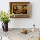 Oval Marble Bistro Table - elsie green - furniture