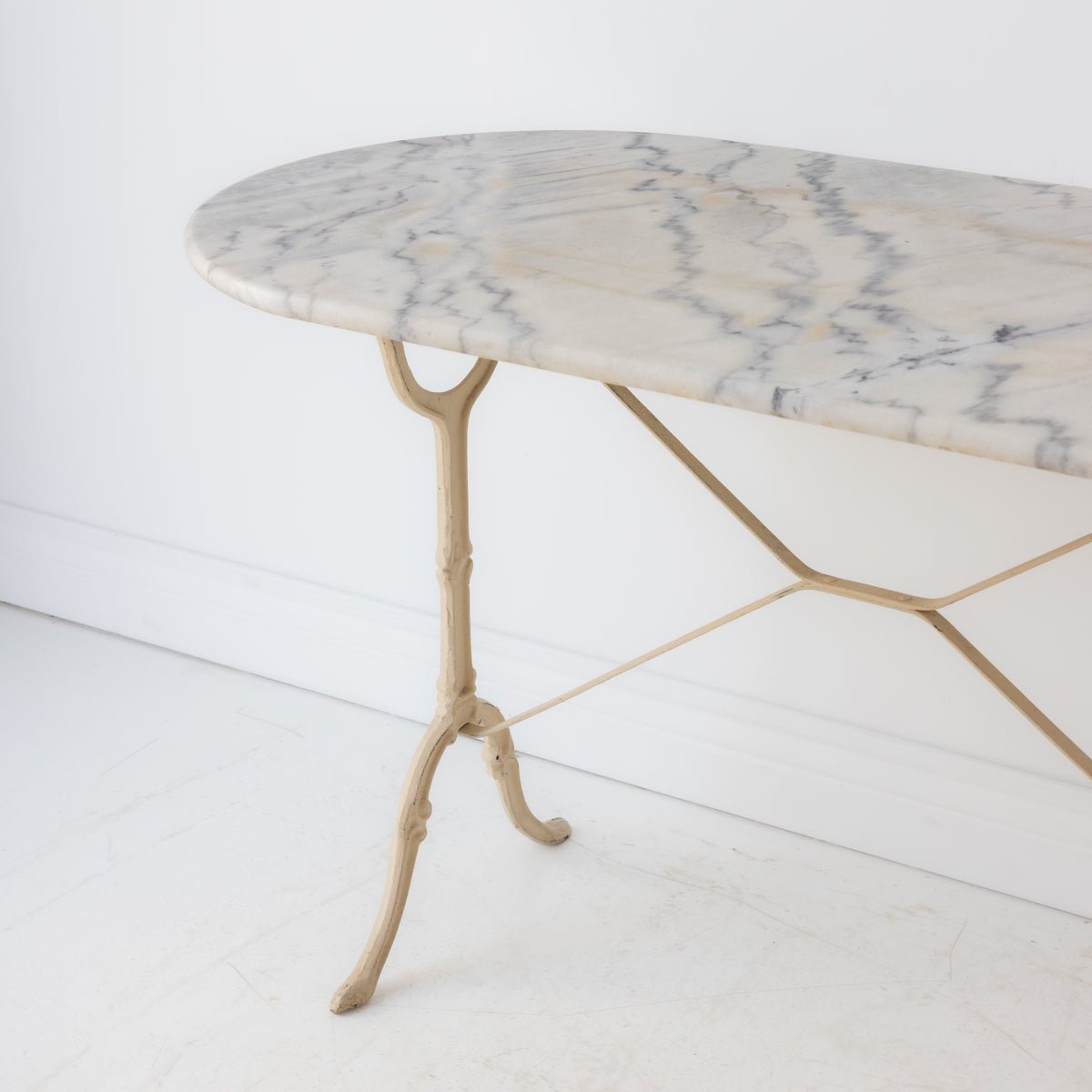 Oval Marble Bistro Table - elsie green - furniture