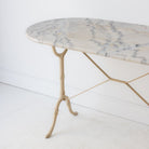 Oval Marble Bistro Table - elsie green - furniture