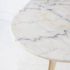 Oval Marble Bistro Table - elsie green - furniture