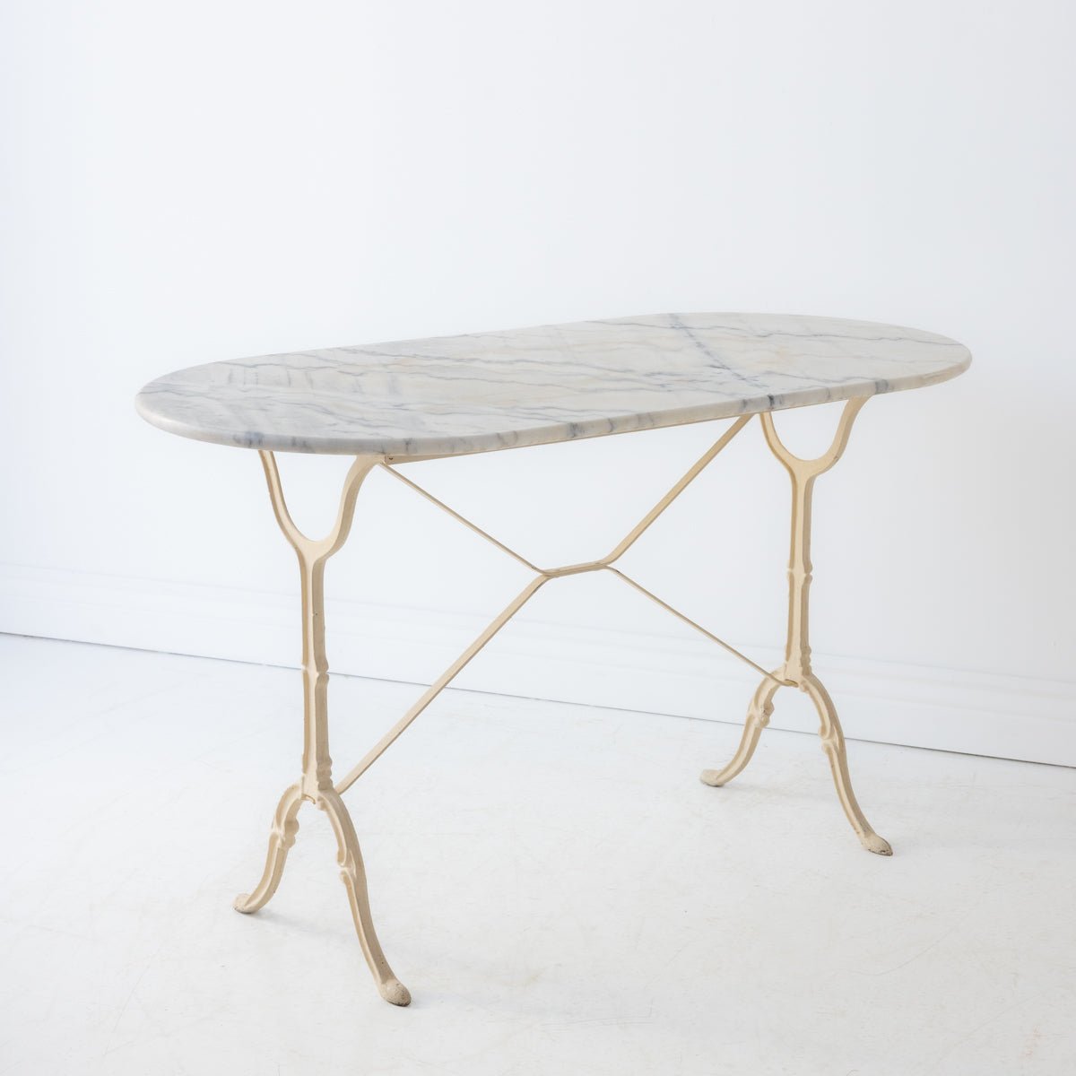 Oval Marble Bistro Table - elsie green - furniture