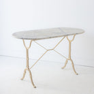 Oval Marble Bistro Table - elsie green - furniture