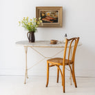 Oval Marble Bistro Table - elsie green - furniture