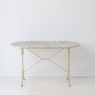 Oval Marble Bistro Table - elsie green - furniture