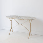 Oval Marble Bistro Table - elsie green - furniture