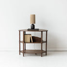 Oval Oak Side Table - elsie green - furniture