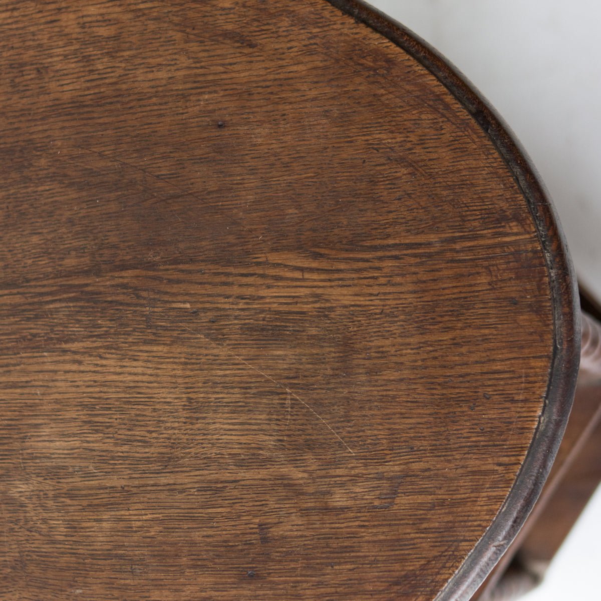 Oval Oak Side Table - elsie green - furniture