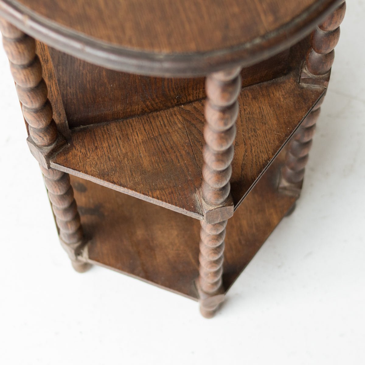 Oval Oak Side Table - elsie green - furniture