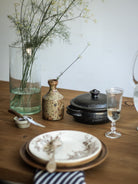 Oval Reclaimed Wood Trestle Table - elsie green - Custom Furniture