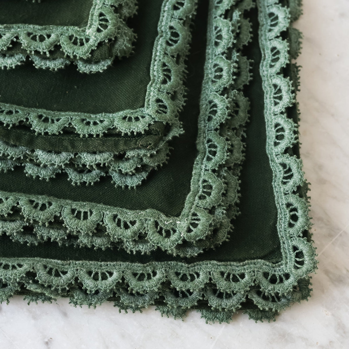 Over-dyed Napkin Set of 6 - elsie green - textiles