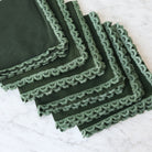 Over-dyed Napkin Set of 6 - elsie green - textiles