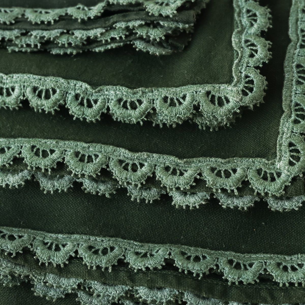 Over-dyed Napkin Set of 6 - elsie green - textiles