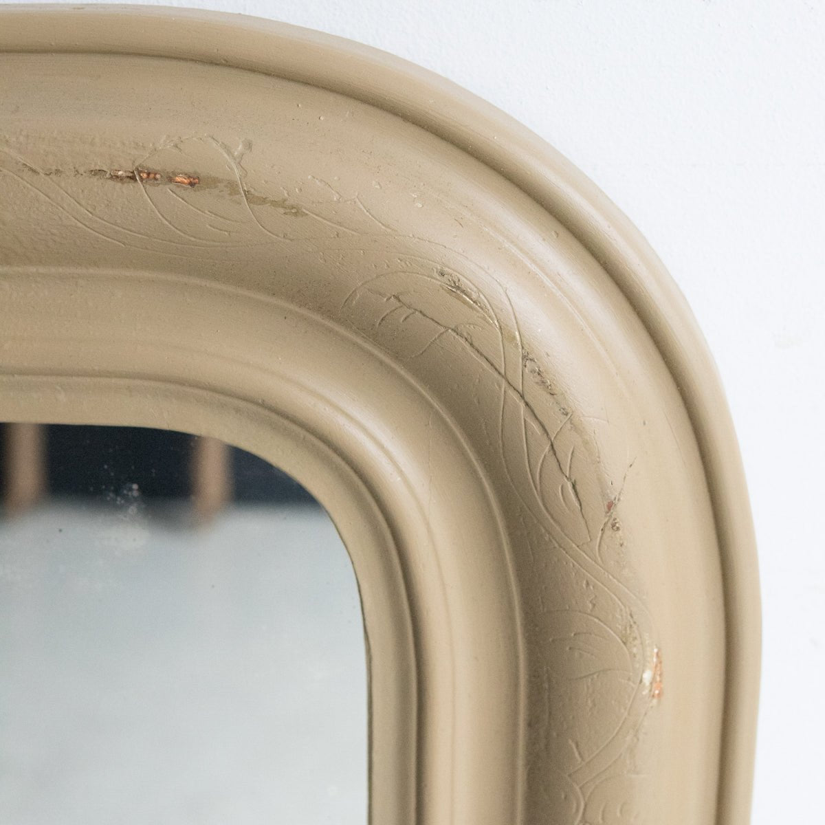 Painted Grande Louis Philippe Mirror | 48" H x 31.75" W - elsie green - Decor