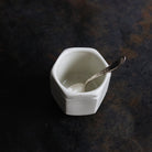 Pair of Alacta Porcelain Yogurt Pots with Demitasse Spoons - elsie green - the french kitchen