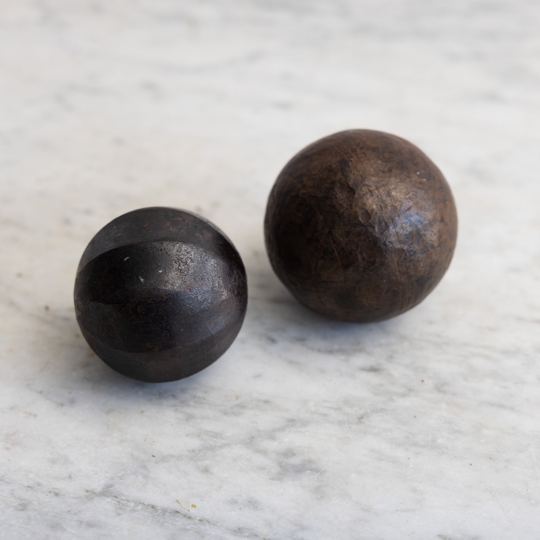 Pair of Antique Balls - elsie green - decor