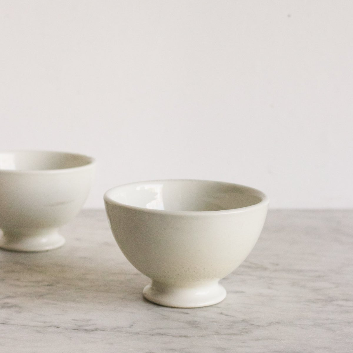 Pair of Antique Cafe Bowls - elsie green - The French Kitchen