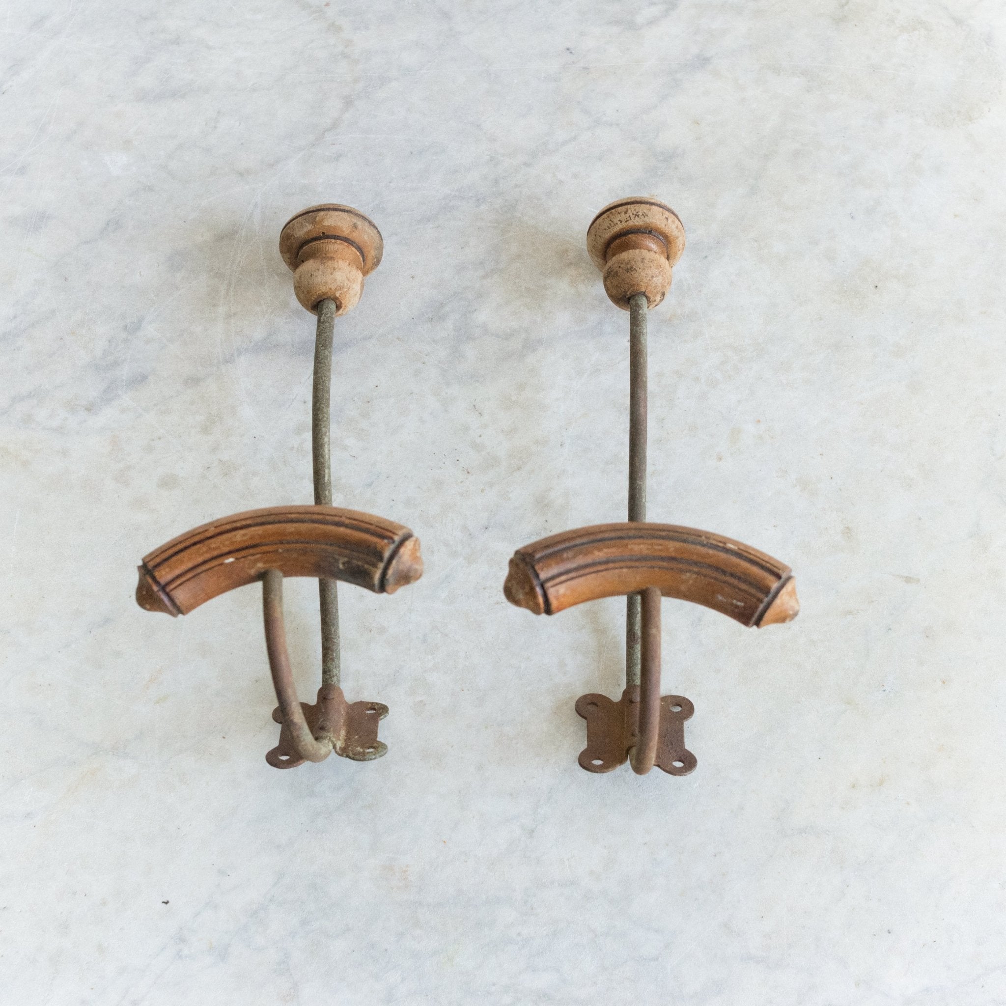 Pair of Antique Coat Hooks No. 133 - elsie green - decor