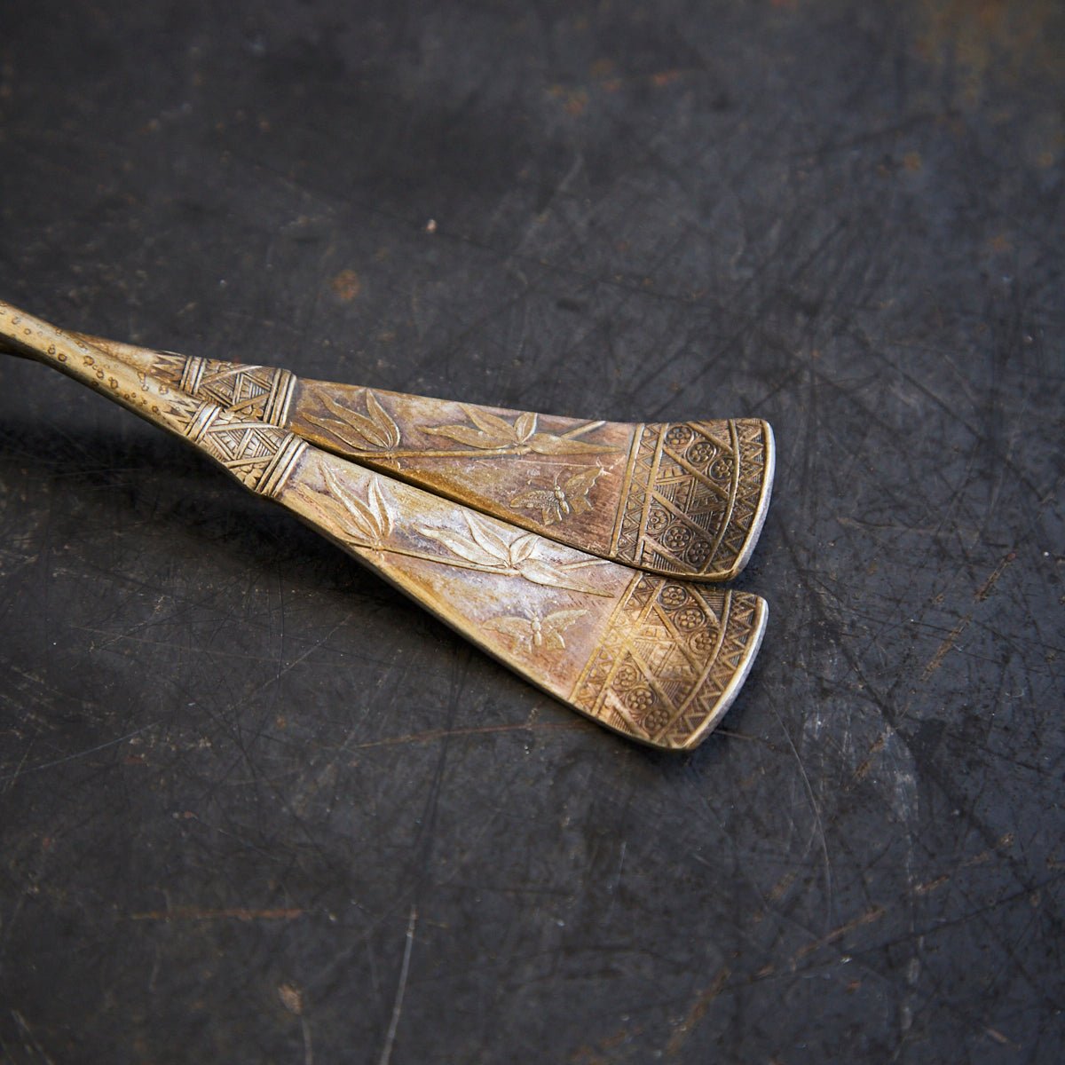 Pair of Antique Holmes, Booth and Hayden Japanese Tablespoons | The Patrick Orbe Collection - elsie green - the french kitchen