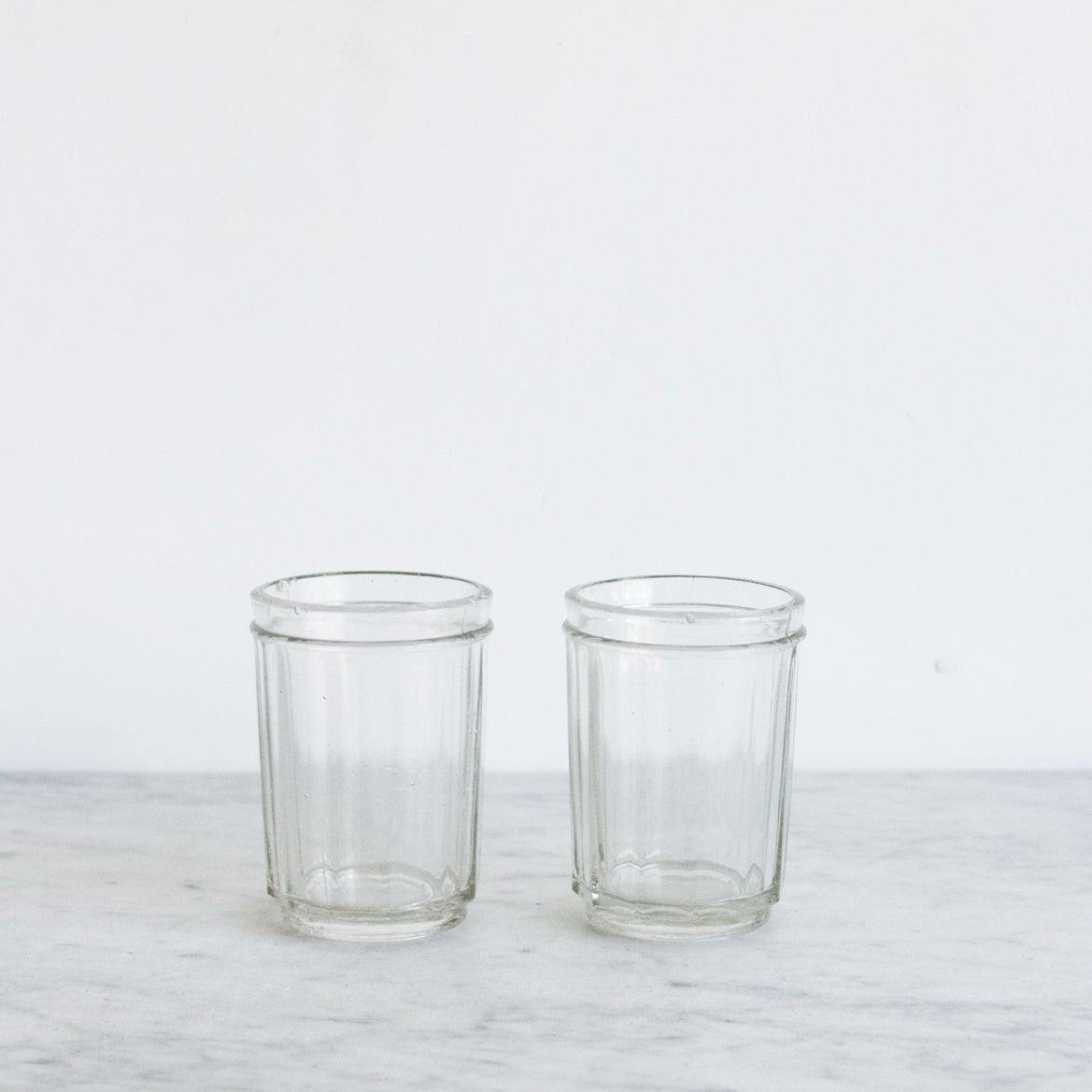 Pair of Antique Jam Jars with Wood Utensils - elsie green - The French Kitchen