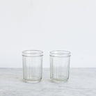 Pair of Antique Jam Jars with Wood Utensils - elsie green - The French Kitchen